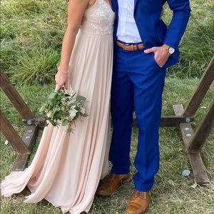 BHLDN Blush Bridesmaid Dress Size 2